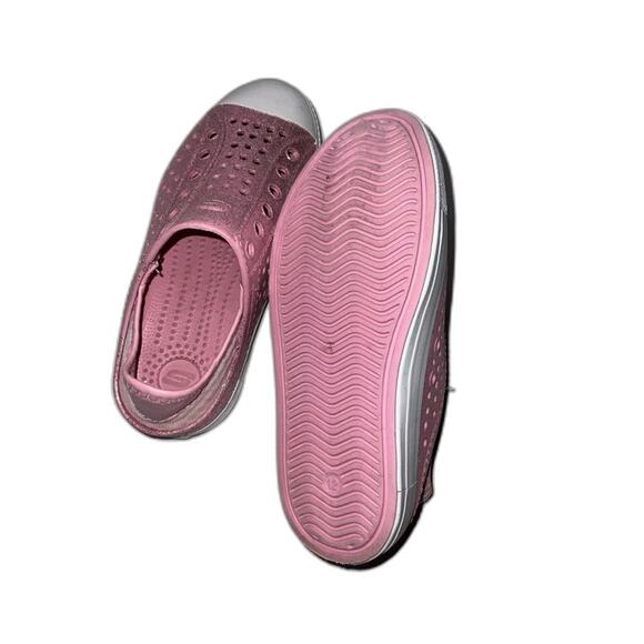 SKECHERS Girl Pink Glitter Foam Slip On Size 12 - Picture 4 of 8